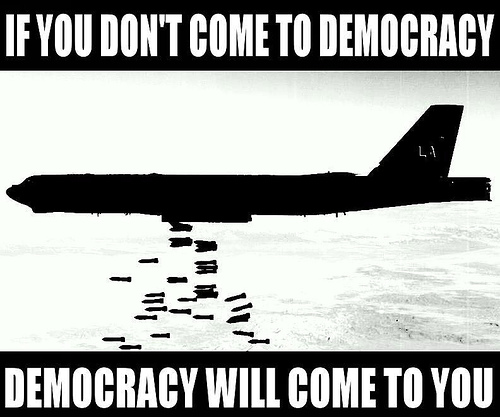 Democracy will come to you ! Democracy will come to you !