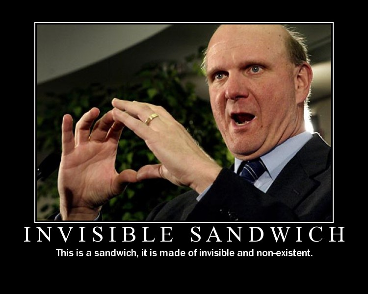 Invisible sandwich Invisible sandwich