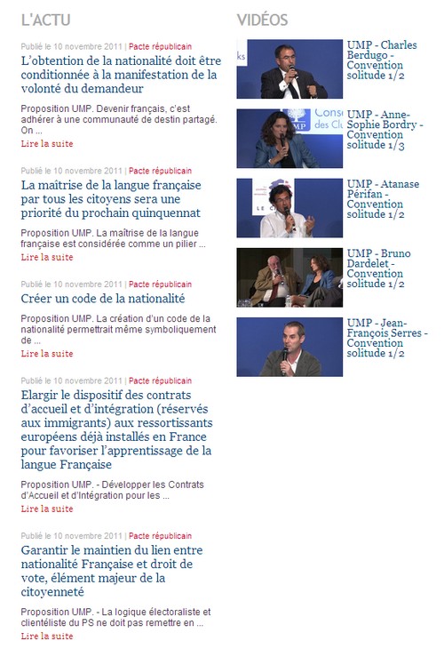 Projet UMP, en avant pour des broutilles ! Projet UMP, en avant pour des broutilles !